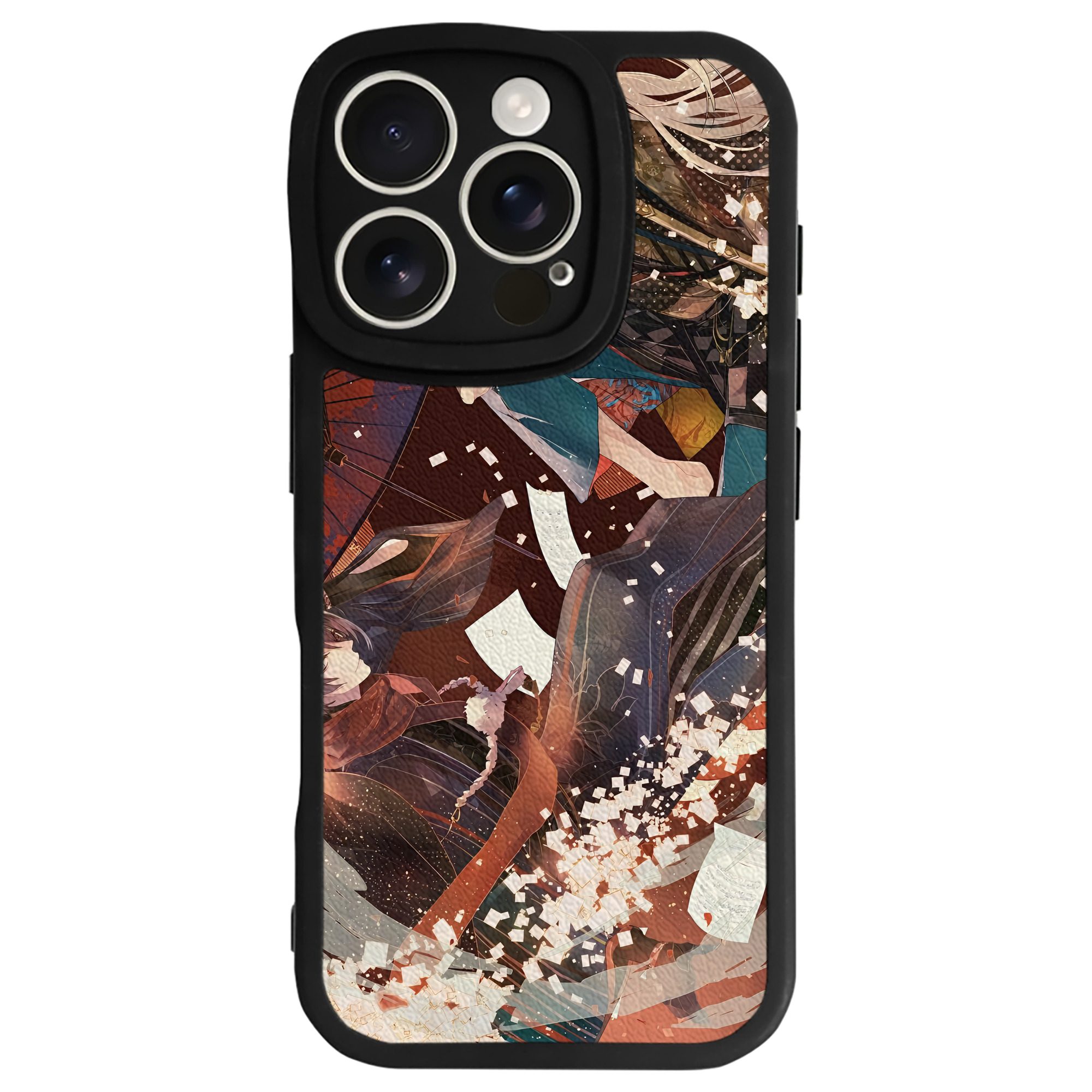 （画像用） 刀剣乱舞 Touken Ranbu 【iPhone 16シリーズ対応】シリコンスマホケース（レザー調） 材質：シリコン